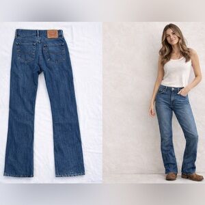 Levi’s 527 Bootcut Jeans Medium Wash Size 29x30 Low Rise Y2K Western Denim